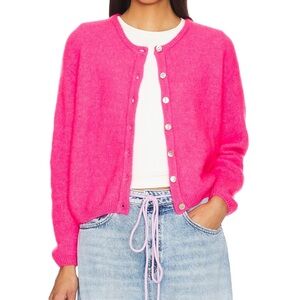American vintage bright pink cardigan worn once